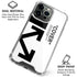 Black and White Arrows iPhone 16 Pro Clear Case