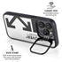Black and White Arrows iPhone 16 Pro Kickstand Case