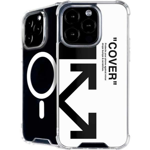 Black and White Arrows iPhone 16 Pro MagSafe Case