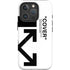 Black and White Arrows iPhone 16 Pro Magsafe Impact Case