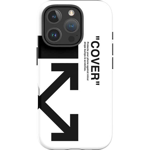 Black and White Arrows iPhone 16 Pro Max Impact Case