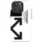 Black and White Arrows iPhone 16 Pro Max Impact Case
