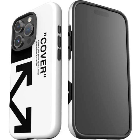 Black and White Arrows iPhone 16 Pro Max Impact Case