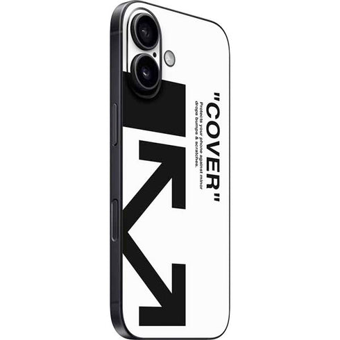 Black and White Arrows iPhone 16 Skin