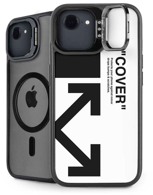 Black and White Arrows iPhone 16e Kickstand Case