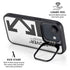 Black and White Arrows iPhone 16e Kickstand Case
