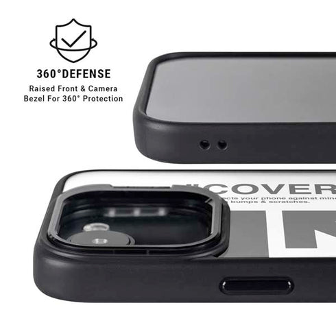 Black and White Arrows iPhone 16e Kickstand Case