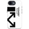 Black and White Arrows iPhone 16e Impact Case