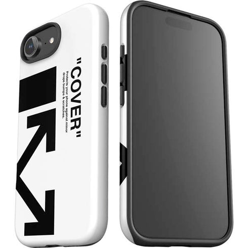 Black and White Arrows iPhone 16e Impact Case