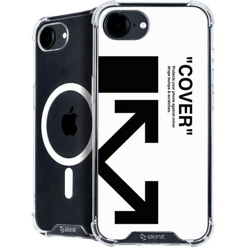 Black and White Arrows iPhone 16e MagSafe Case