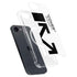 Black and White Arrows iPhone 16e MagSafe Case