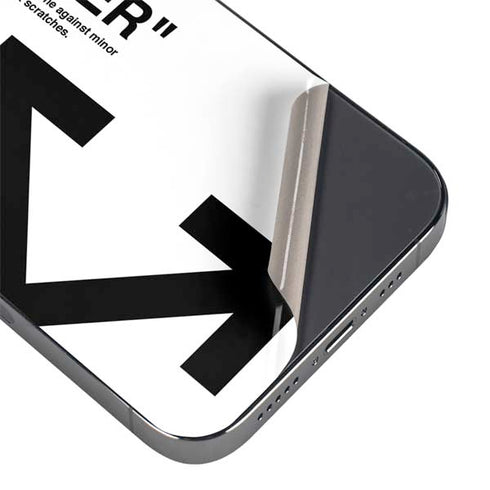 Black and White Arrows iPhone 16e Skin