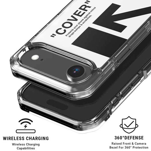 Black and White Arrows iPhone 17 Air Clear Case