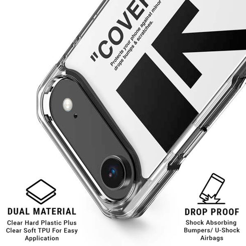 Black and White Arrows iPhone 17 Air Clear Case