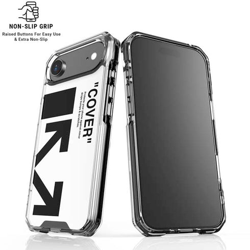 Black and White Arrows iPhone 17 Air Clear Case