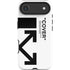Black and White Arrows iPhone 17 Air Impact Case