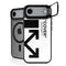 Black and White Arrows iPhone 17 Air Kickstand Case