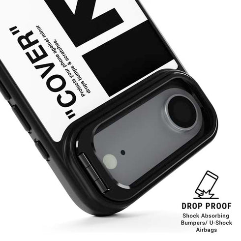 Black and White Arrows iPhone 17 Air Kickstand Case