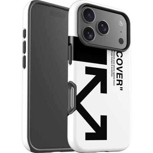Black and White Arrows iPhone 17 Pro Impact Case