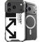 Black and White Arrows iPhone 17 Pro MagSafe Case