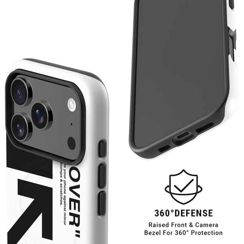 Black and White Arrows iPhone 17 Pro Magsafe Impact Case