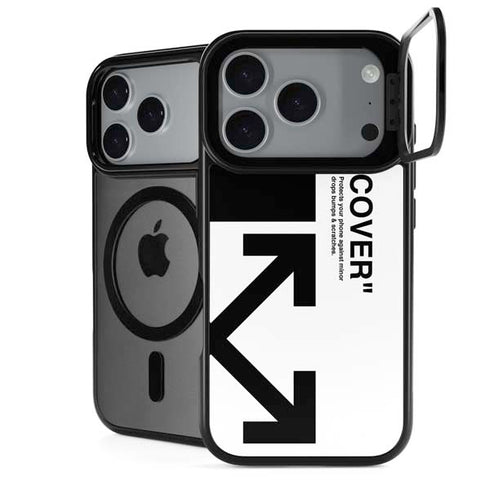 Black and White Arrows iPhone 17 Pro Max Kickstand Case