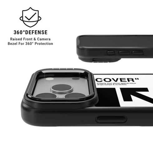 Black and White Arrows iPhone 17 Pro Max Kickstand Case