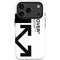 Black and White Arrows iPhone 17 Pro Max Magsafe Impact Case