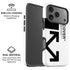 Black and White Arrows iPhone 17 Pro Max Magsafe Impact Case