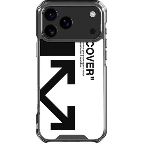 Black and White Arrows iPhone 18 Pro Max Clear Case