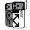 Black and White Arrows iPhone 18 Pro Max Kickstand Case