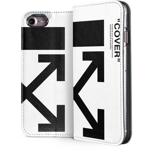 Black and White Arrows iPhone 7 Folio Case