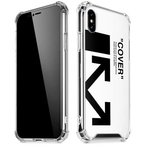 Black and White Arrows iPhone X/XS Clear Case