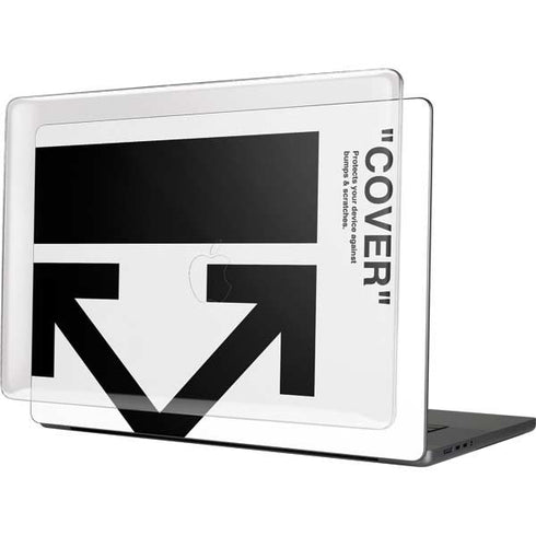 Black and White Arrows MacBook Cases