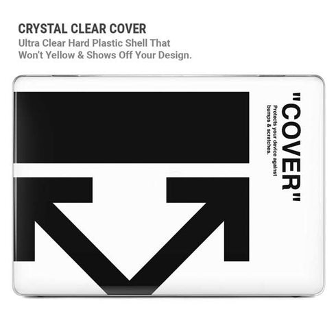 Black and White Arrows MacBook Cases