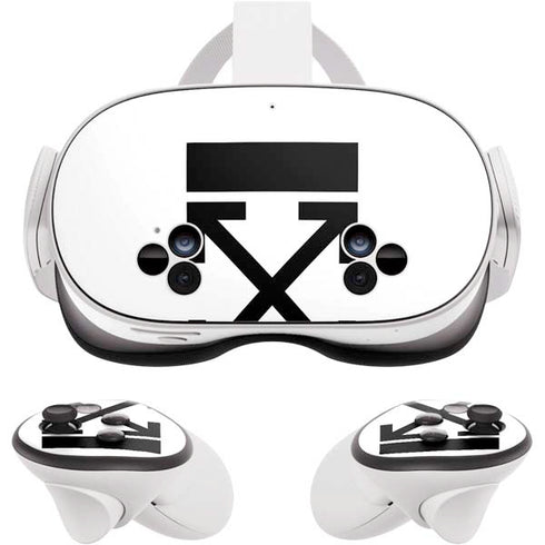 Black and White Arrows Meta Quest 3S Skin