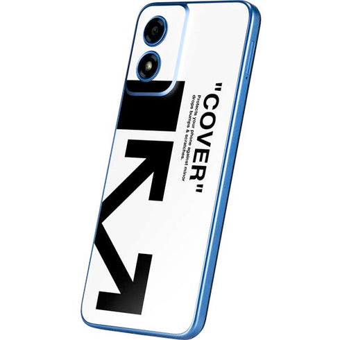 Black and White Arrows Moto G Play 4G (2024) Skin