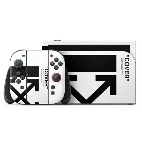 Black and White Arrows Nintendo Switch 2 (2025) with Joy-Con Skin