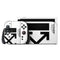 Black and White Arrows Nintendo Switch 2 (2025) with Joy-Con Skin
