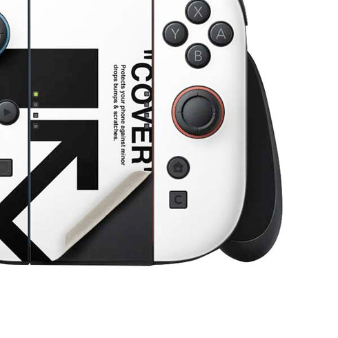 Black and White Arrows Nintendo Switch 2 (2025) Joy-Con Controller Skin