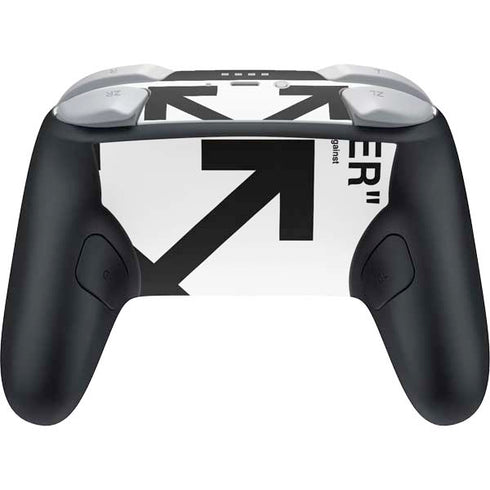 Black and White Arrows Nintendo Switch 2 (2025) Pro Controller Skin
