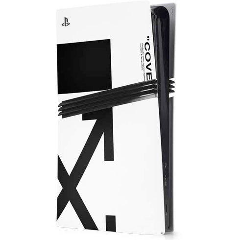 Black and White Arrows PS5 Pro Console Skin