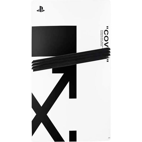 Black and White Arrows PS5 Pro Console Skin
