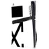 Black and White Arrows PS5 Pro Disk Console Skin