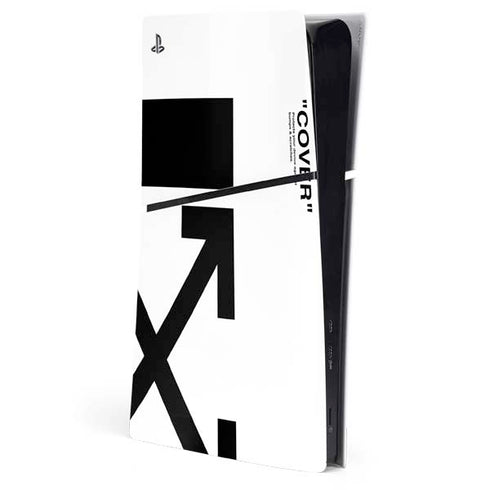Black and White Arrows PS5 Slim Digital Edition Console Skin