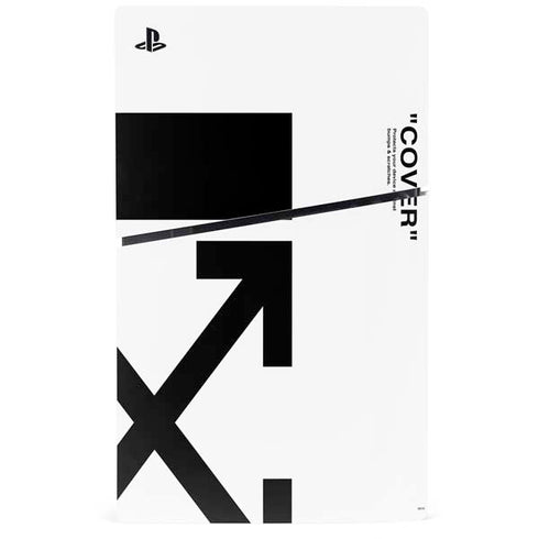 Black and White Arrows PS5 Slim Digital Edition Console Skin