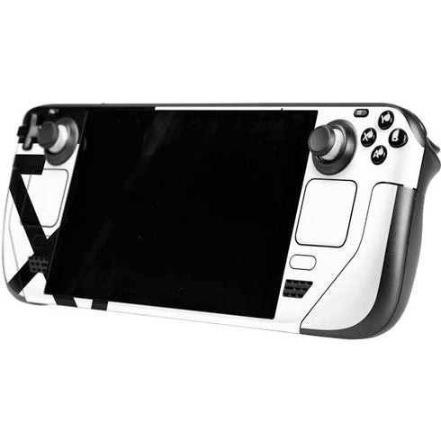 Black and White Arrows Steam Deck Handheld Gaming Computer Skin