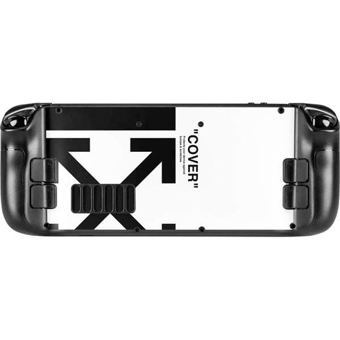 Black and White Arrows Steam Deck Handheld Gaming Computer Skin