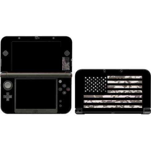 Black and White Camo American Flag Nintendo Skins