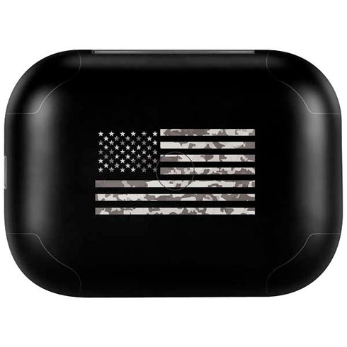 Black and White Camo American Flag Amazon Echo Buds Skin